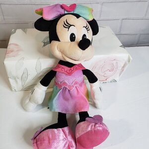 Disney Singing Talking Pink Minnie Mouse Plush Doll 13" Soft Stuffed Toy